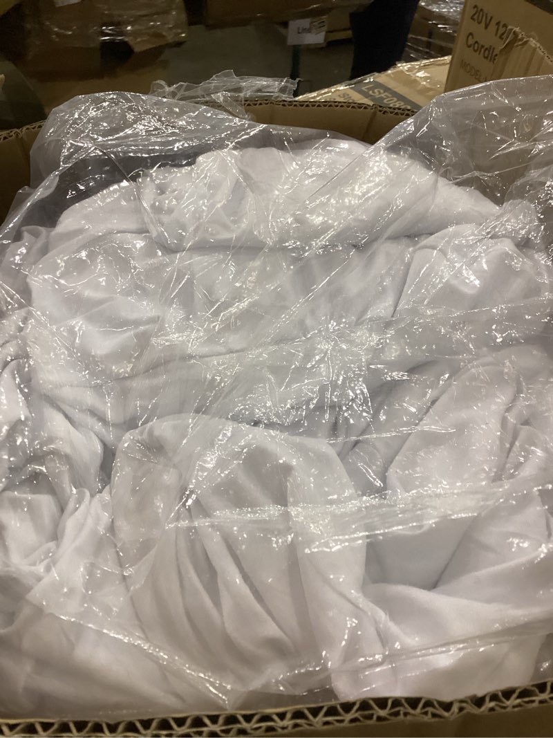 Condition photo showing As Is for HAINARverS Stretch Spandex Folding Chair Covers 50PCS, Universal Fitted Chair Cover Protector for Wedding, Party, Banquet, Holidays, Celebration, Decor (White, 50 PCs) White 50PCS