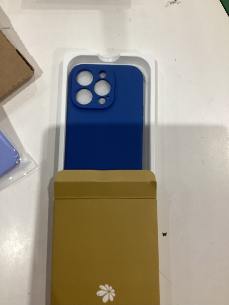 Condition photo showing New/Like New for miracase designed for iphone 14 pro case with screen protector, [upgraded camera protection], shockproof liquid silicone rubber phone case cover for 14 pro 6.1 inch, aqua blue azure blue iphone 14 pro