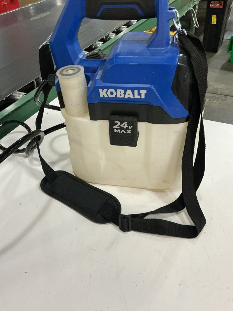 Condition photo showing As Is for kobalt 2.11-gallon 24-volt battery operated handheld sprayer item #1930594 | 