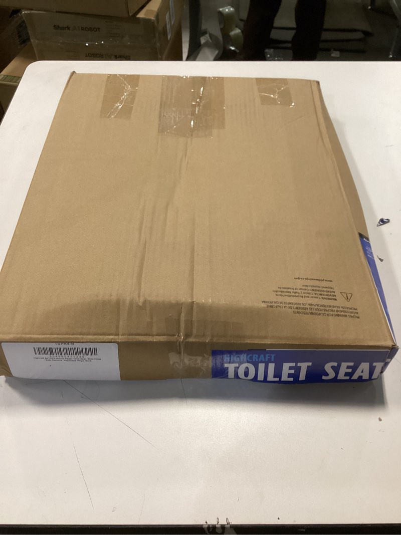 Condition photo showing New/Like New for HIGHCRAFT Premium Round Toilet Seat with Slow-Close Design, Adjustable Hinges & Quick Removal Mechanism - Molded Plastic Toilet Seat - Fits Standard Round Toilets - Toilet Seat in Bone/Beige Round Bone