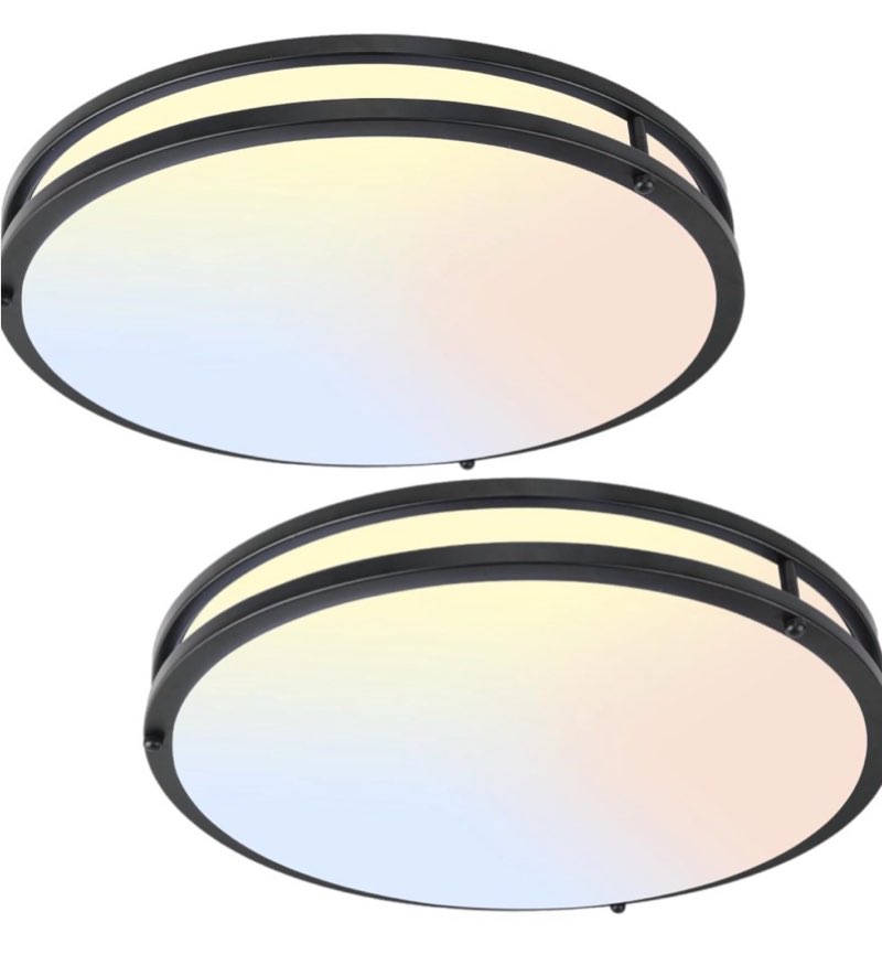 16inch led ceiling light fixtures, flush mount light fixtures 50w, 5cct adjustable 2700k 3000k 4000k