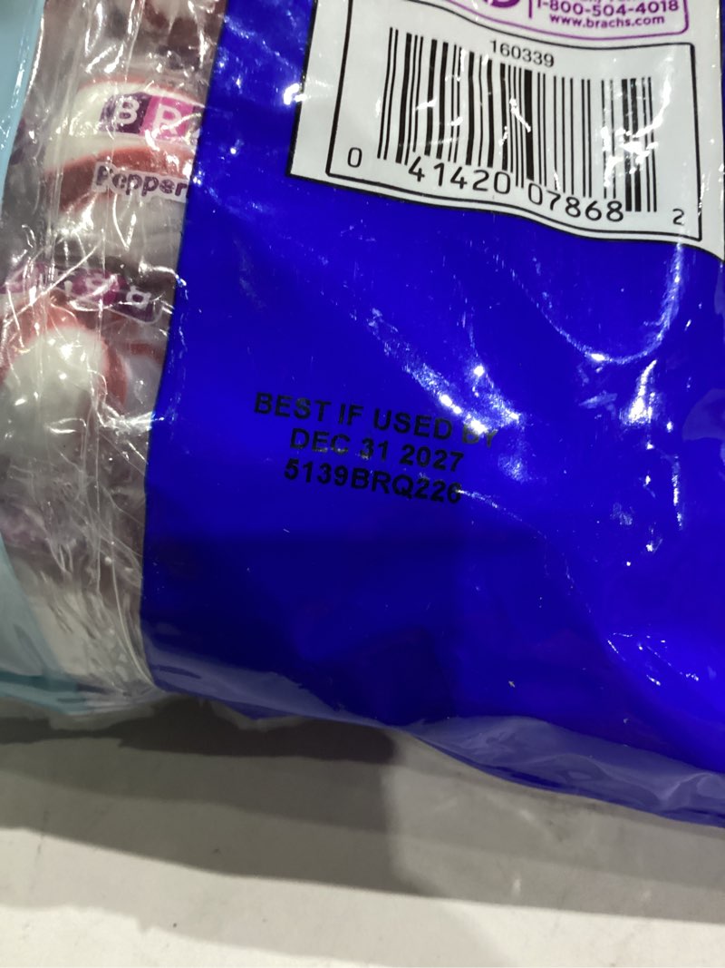 Condition photo showing New/Like New for Brach's Holiday Soft Peppermint Candy, Christmas Candy Individually Wrapped Mints, 10oz Soft Peppermints 10 Ounce