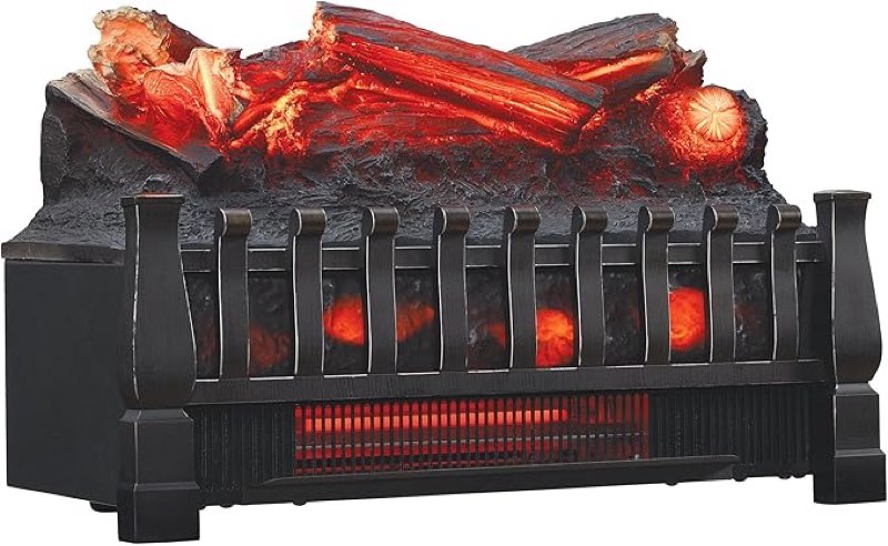 Duraflame electric log set heater with cracling sound 
