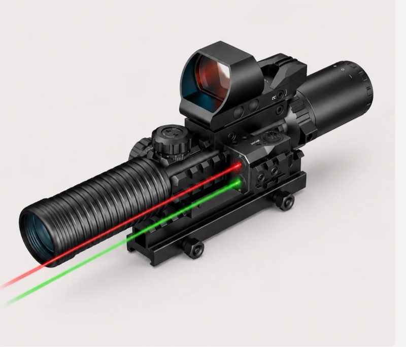 K PINTY Nova 4-in-1 3-9x32   Rifle Scope Combo