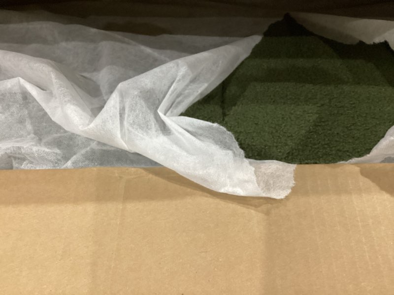 Condition photo showing Good Condition for christopher knight home manila 50" boucle fabric dining bench, rectangular upholstery ottoman bench, bedroom end of bed footstool, living room extra seat footrest, no assembly needed, jungle green