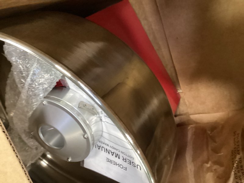 Condition photo showing Good Condition for FOHERE Cotton Candy Machine Commercial, 1000W Cotton Candy Maker, Easy Use with 15 inch Stainless St