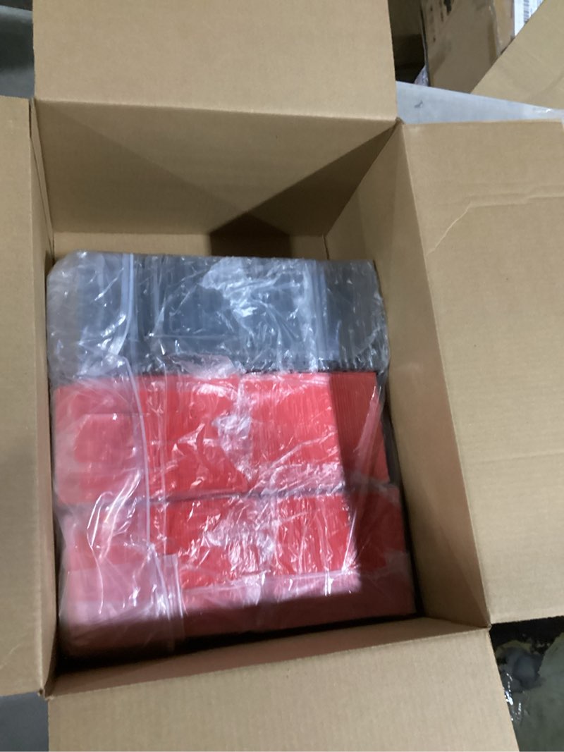 Condition photo showing Good Condition for 50 Pcs Charcuterie Boxes with Clear Lids 5'' Disposable Square Dessert Boxes Paper Food Box Bakery Containers for Party Cake Cookie Sandwich (Red) Red 50