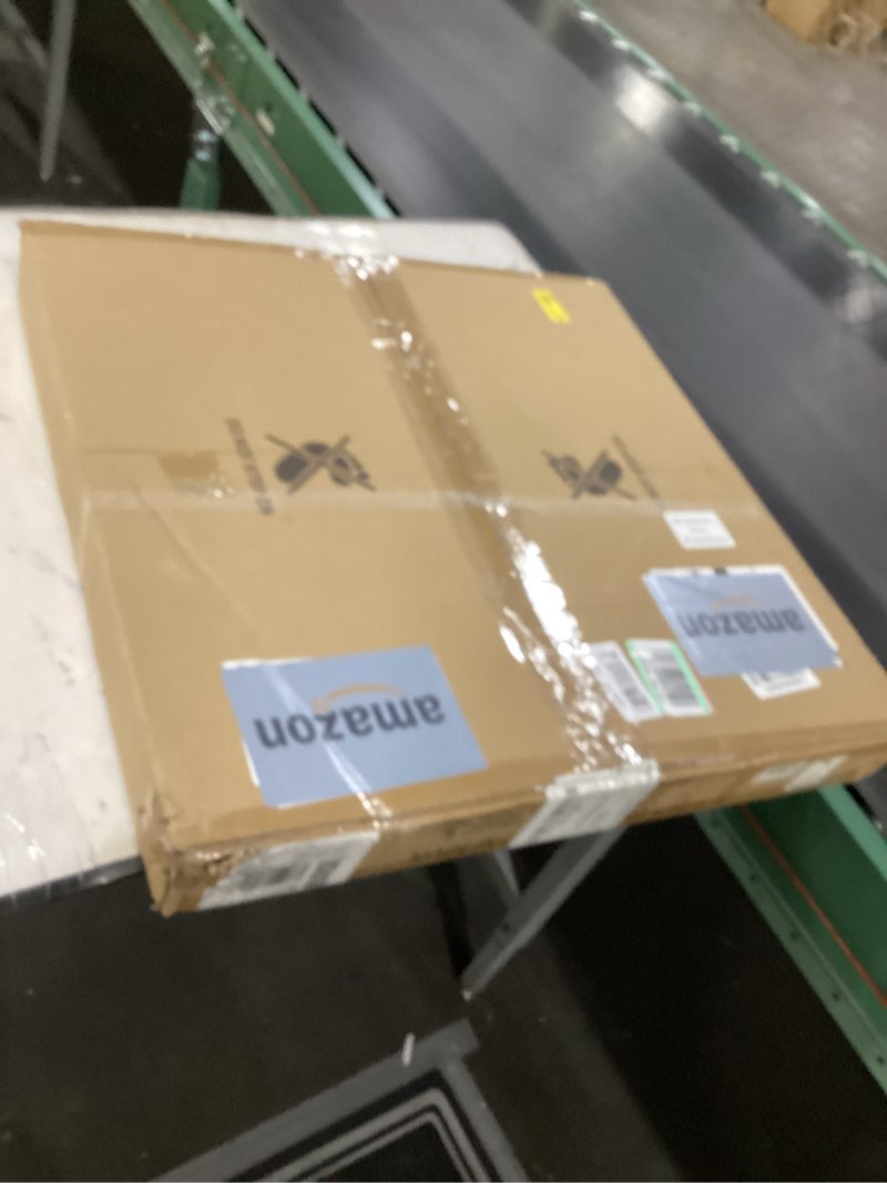 Condition photo showing New/Like New for WELAKI Modern Led Chandelier, 1 Ring Contemporary Led Chandelier Circular Pendant Light, Black Dimma