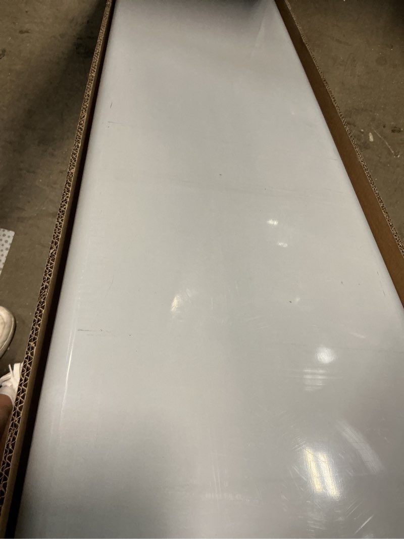 Condition photo showing As Is for hally double overshelf of stainless steel 12'' x 48'' weight capacity 380lb, commercial 2 tier shelf for prep & work table in restaurant, home and kitchen 12x48