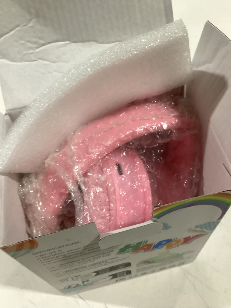 Condition photo showing Good Condition for MIDOLA Kids Headphones Bluetooth 5.4 Wireless 68H Play Time Volume Limit 85/94dB Over-Ear Foldable Headset,Type-C Fast Charging,with Wired Aux Mic for Toddler Child Pad Tablet Pink