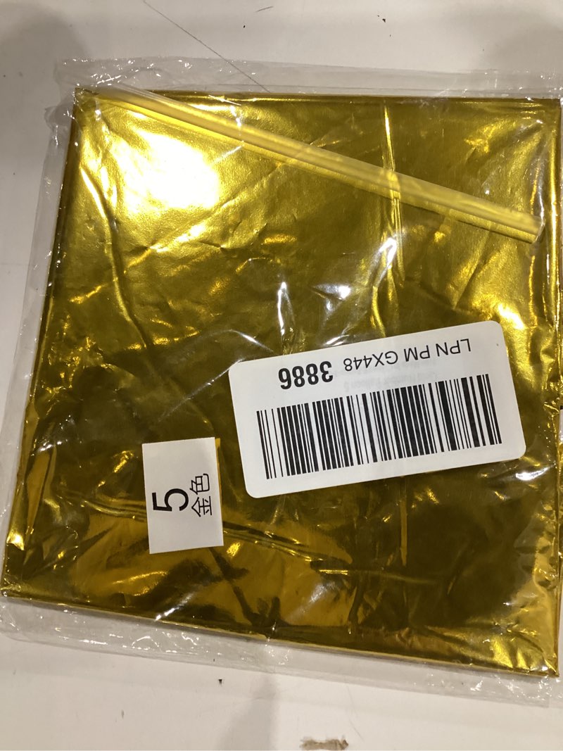 Condition photo showing As Is for gold number 5 balloon 40 inch, 5th birthday party decorations for children, giant 5 foil balloon for party supplies