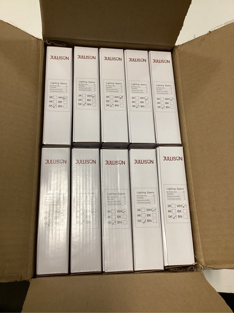 Condition photo showing New/Like New for 10 Packs 4 Inch LED Low Profile Recessed & Surface Mount Disk Light, Round, 10W, >600 Lumens, 5000K Day Light White, CRI80, DOB Design, Dimmable, ETL Listed, White 5000K Daylight White 10P