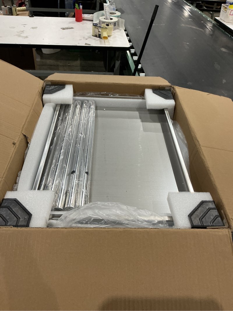 Condition photo showing Good Condition for vevor medical cart, 2-layer stainless steel cart 220 lbs weight capacity, lab utility cart with 360° silent wheels and a drawer for lab, clinic, kitchen, salon