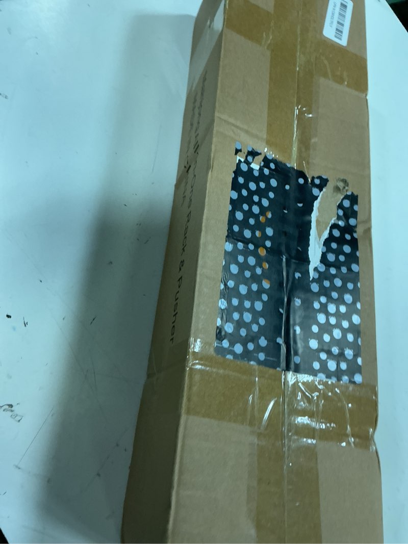Condition photo showing New/Like New for mahjong racks with pushers, white wooden american mahjong tile pushers and racks set of 4, with white printed mahjong racks drawstring bag, mahjong accessories (19.68 inches)