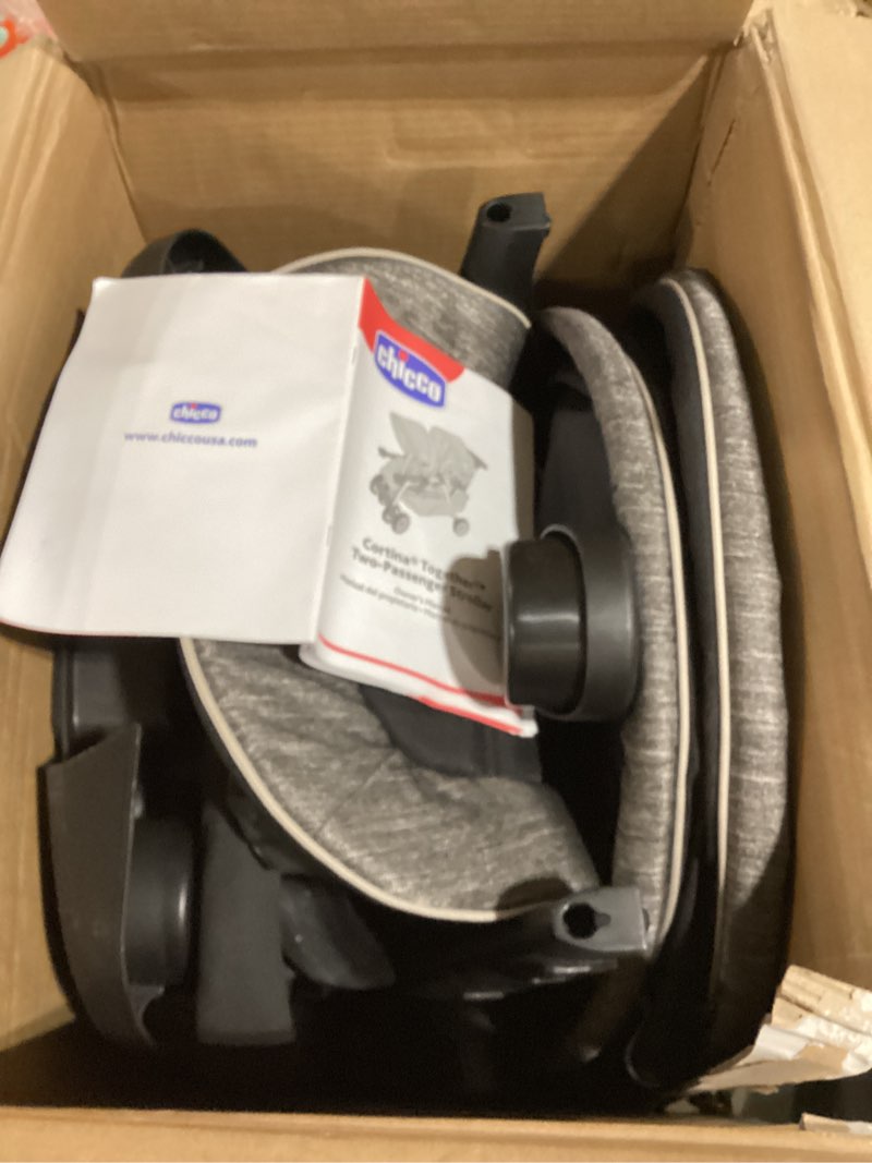 Condition photo showing Good Condition for Chicco Cortina Together Double Stroller - Minerale | Black/Silver