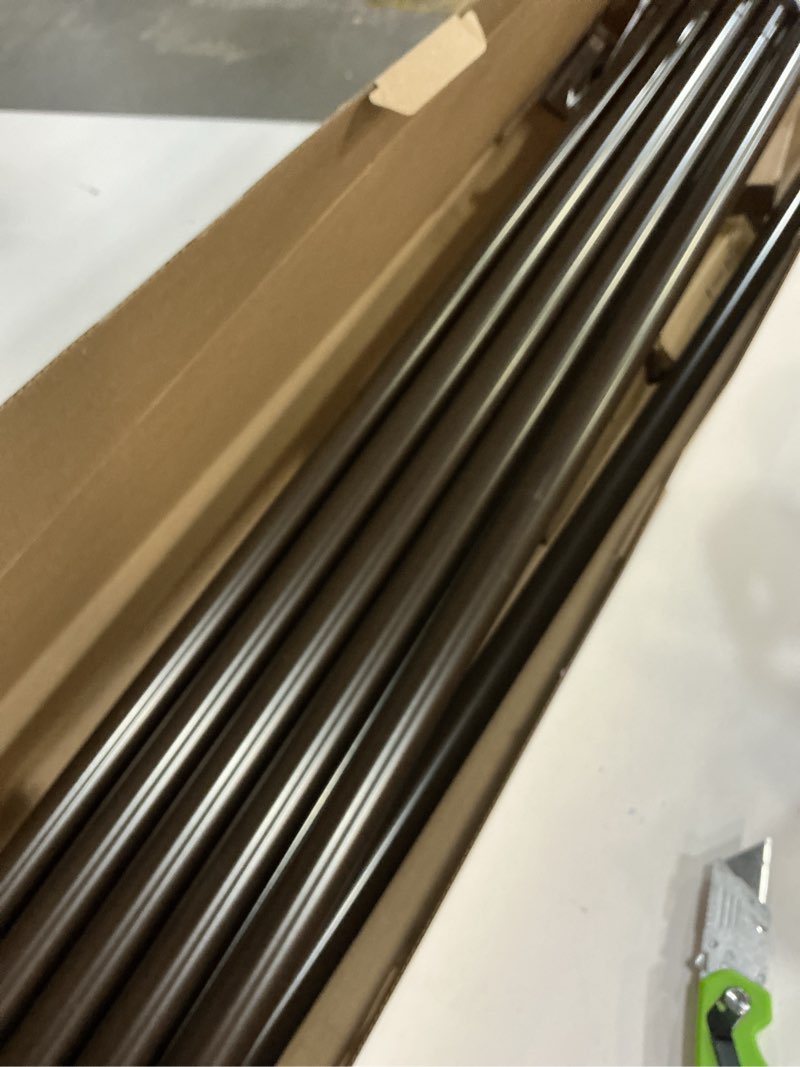 Condition photo showing New/Like New for TONIAL1 Inch Double Curtain Rods 140 to 195 Inches, Heavy Duty Decorative Long Drapery Rod for Windo
