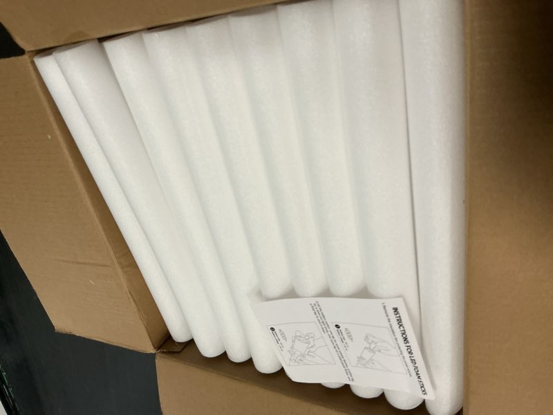 Condition photo showing Good Condition for 100 pcs foam glow sticks, bulk glow sticks with 3 modes colorful flashing, led light sticks, glow in dark party supplies for wedding, raves, birthday, christmas, new year