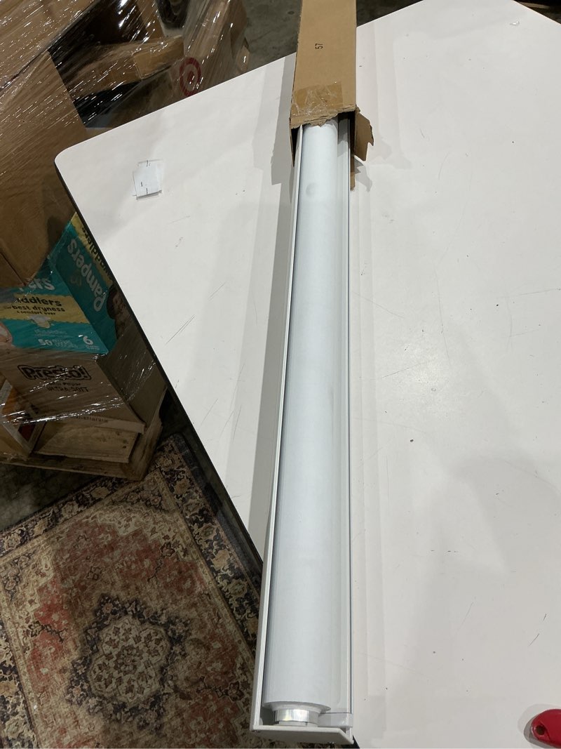Condition photo showing Good Condition for chrisdowa cordless blackout roller shades for windows, striped free-stop window blinds with privacy, thermal insulated window shades for home, office and door. white, 57" w x 72" h 57"w x 72"h white