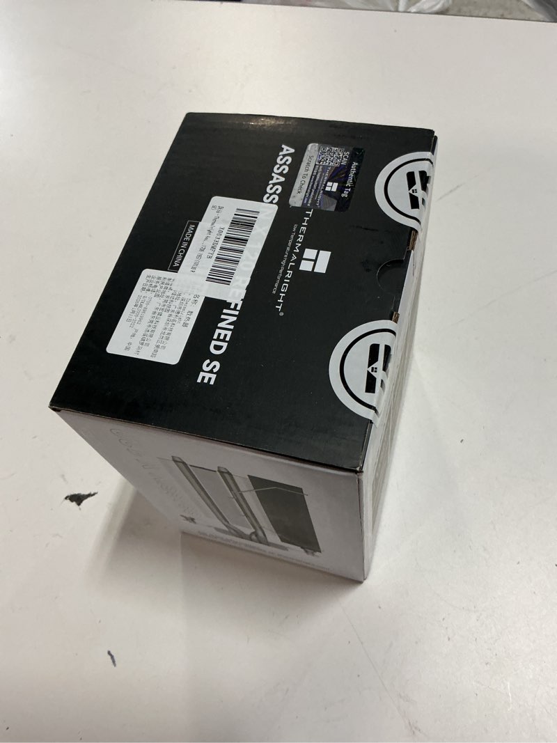 Condition photo showing New/Like New for thermalright assassin x120 refined se cpu air cooler, 4 heat pipes, tl-c12c pwm fan, aluminium heatsink cover, aghp technology, for amd am4/am5/intel lga 1150/1151/1155/1200/1700/1851(ax120 r se)