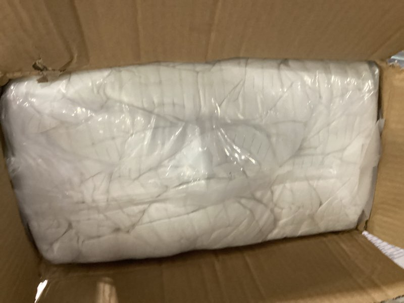 Condition photo showing New/Like New for wedge pillow headboard queen triangular bed wedge pillow for headboard, head board backrest pillow for bed sofa daybed pillows for sitting up reading working with removable cover beige beige queen