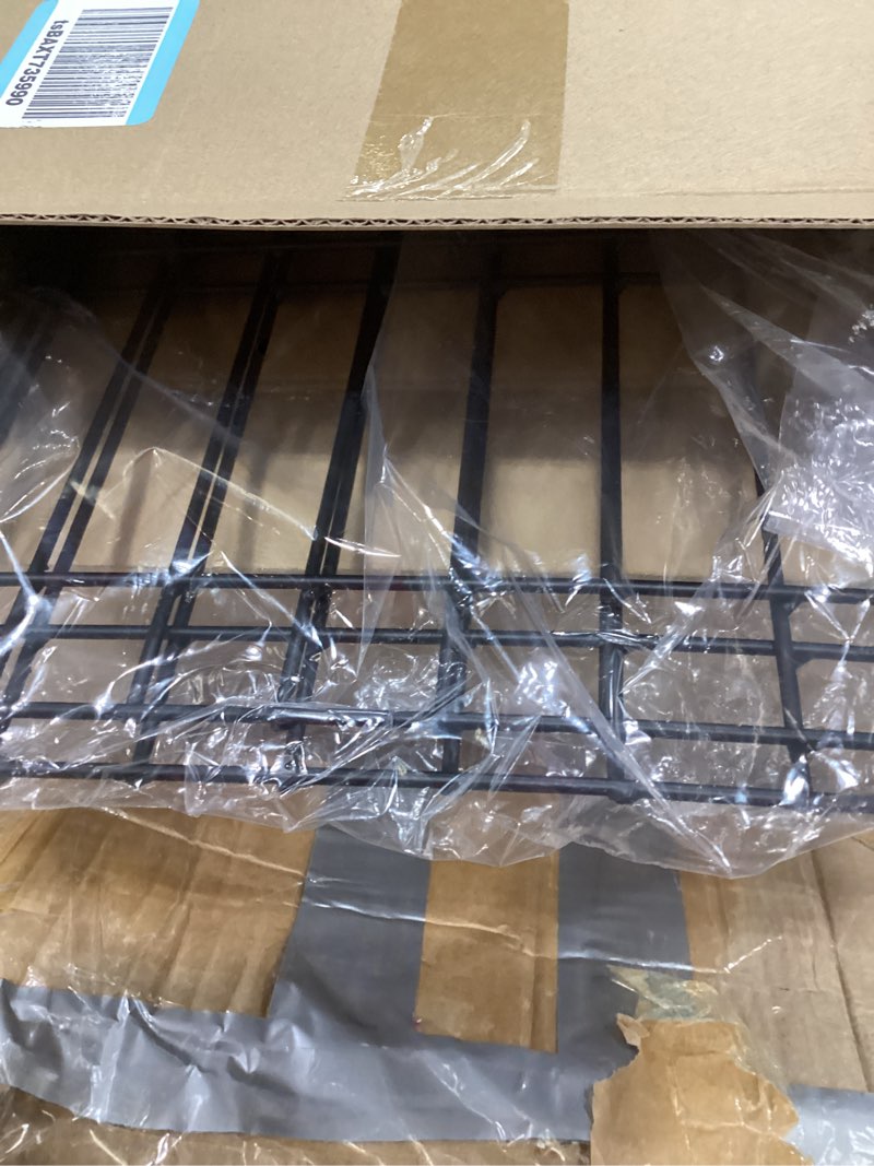 Condition photo showing Good Condition for dog crate divider panel,include 2 metal panels,4 connecting rods and 4 spacers,adjustable metal pet kennel divider,16.9''h,adjustable width 11.8"-20.86",fit for most dog crate (crate not included) 11.81x16.92 in