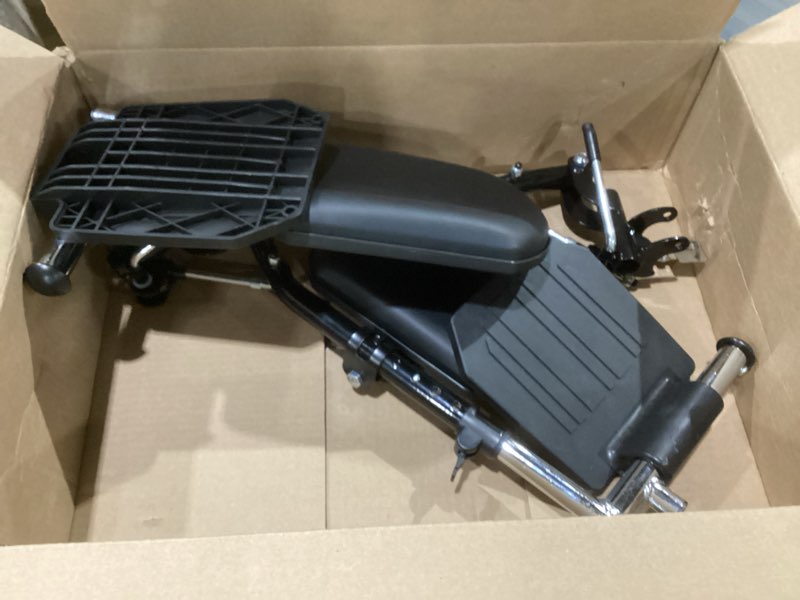 Condition photo showing As Is for yzryxhwl wheelchair elevating leg rests?wheelchair legrest assembly?padded calf pads?universal wheelchair replacement parts?black?1 pair?(black), not exact, similar to stock photo