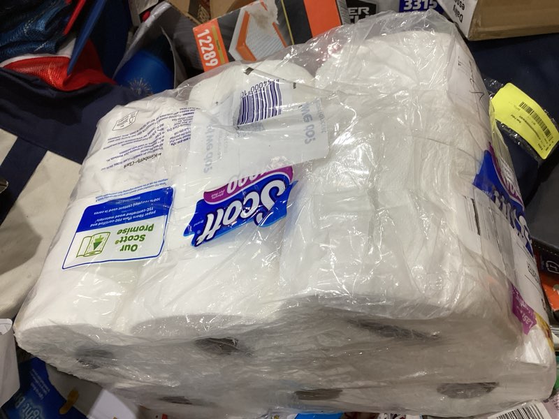 Condition photo showing As Is for scott toilet paper 12 rolls 12000 sheet