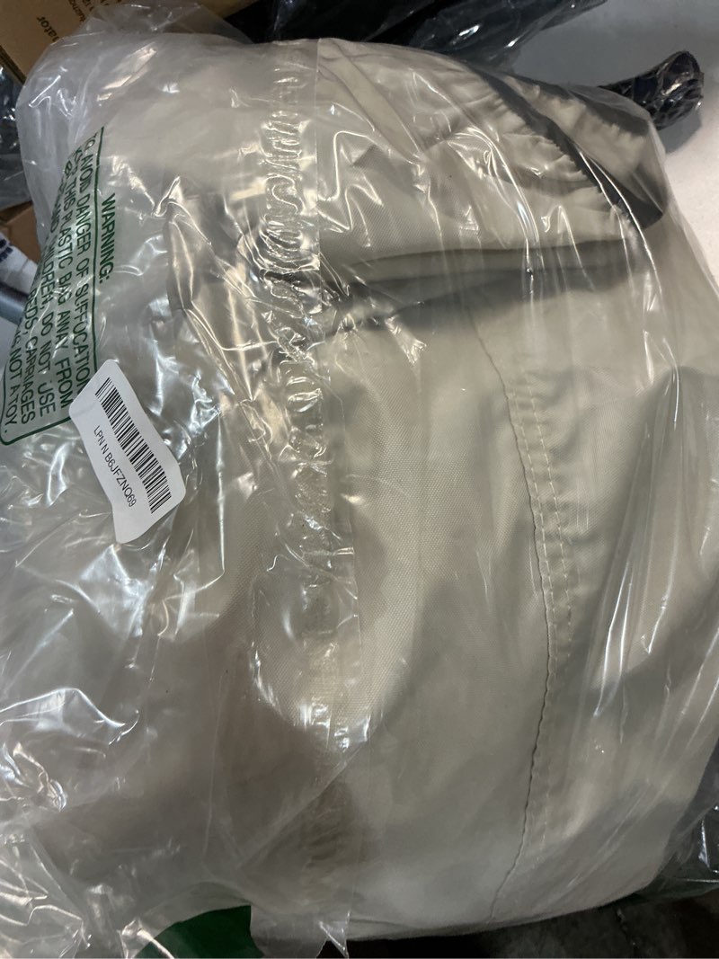 Condition photo showing Good Condition for porch shield heavy duty 600d polyester lawn tractor cover, water-resistant universal riding lawn mower cover (up to 54 inches decks, light tan) tractor-tan up to 54 inches