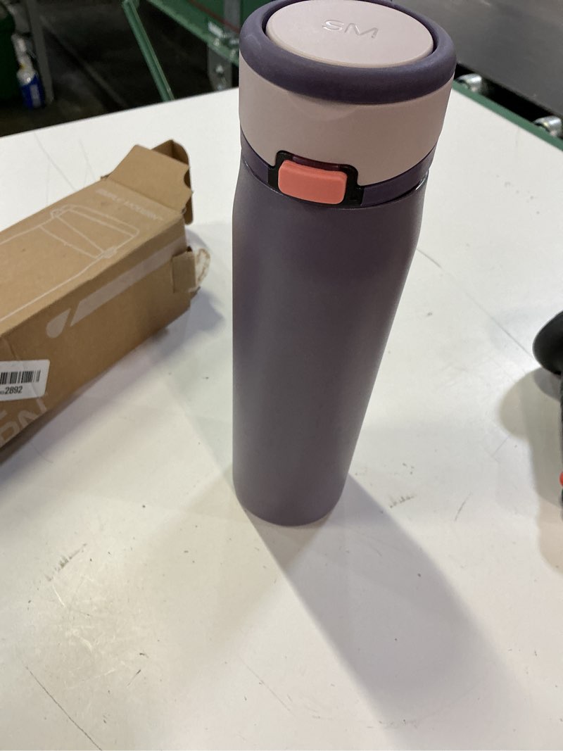 Condition photo showing Good Condition for simple modern mesa loop water bottle with covered straw and handle | 24oz cup holder friendly insulated stainless steel bottles for travel, sports and school | iris sage 24 ounces -iris sage