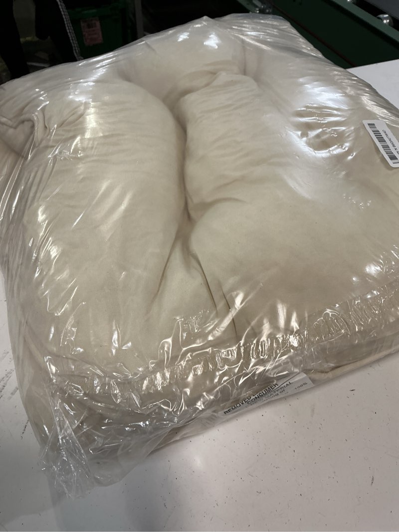 Condition photo showing Good Condition for downluxe outdoor chair cushions set of 2 for patio furniture, waterproof tufted overstuffed patio furniture cushions, thick outdoor seat cushion, 19" x 19" x 5", beige beige 2 count (pack of 1)