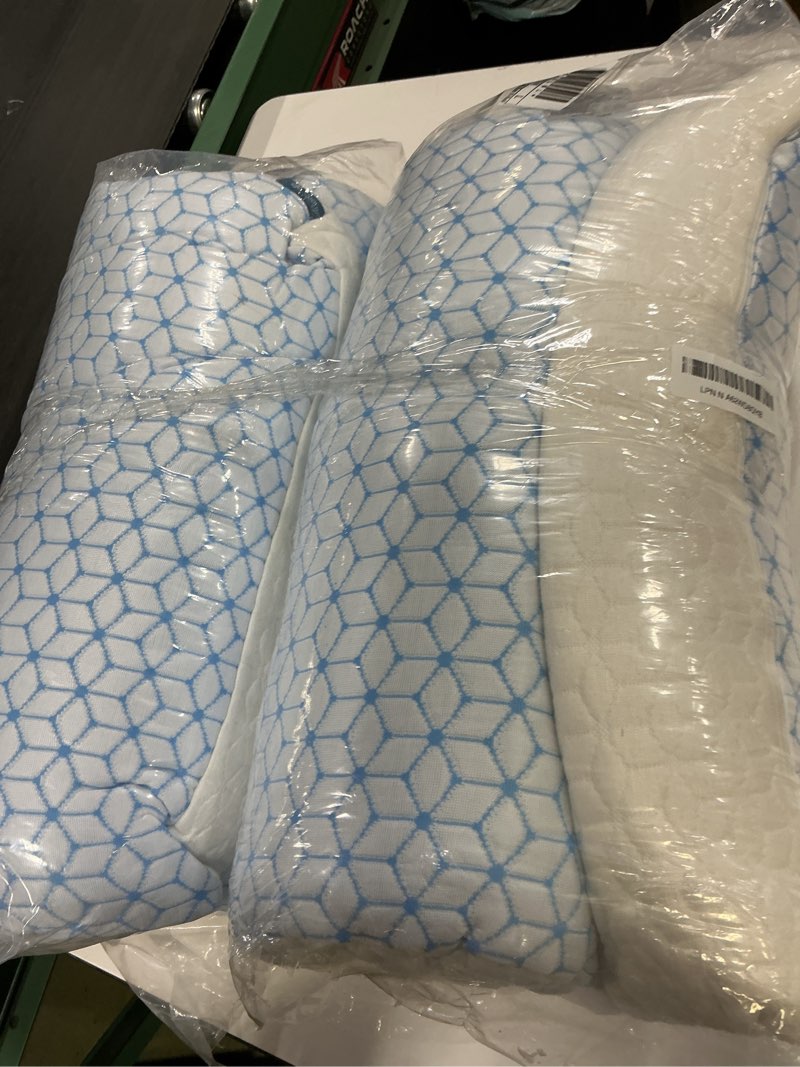 Condition photo showing As Is for Shredded Memory Foam Pillows King Size Set of 2, Cooling Pillow Firm and Soft Adjustable for Side Back Stomach Sleepers King (2 Pack)