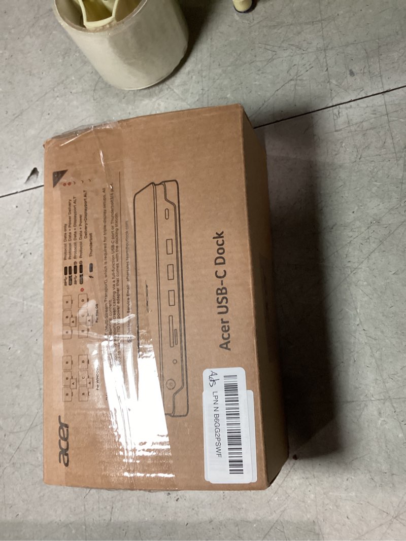 Condition photo showing New/Like New for Acer Premium 13-in-1 Docking Station with 110W PD & Triple Monitor Support | Dual 4K HDMI and DP,5Gbps USB A/C,Gigabit Ethernet,Security Lock | Laptop Docking Station for Windows/Dell/HP/Lenovo/Asus Space Grey