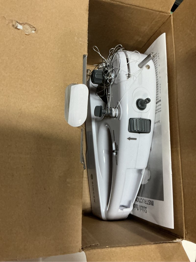 Condition photo showing As Is for singer stitch quick + portable cordless mending machine bundles (two thread stitch quick +)