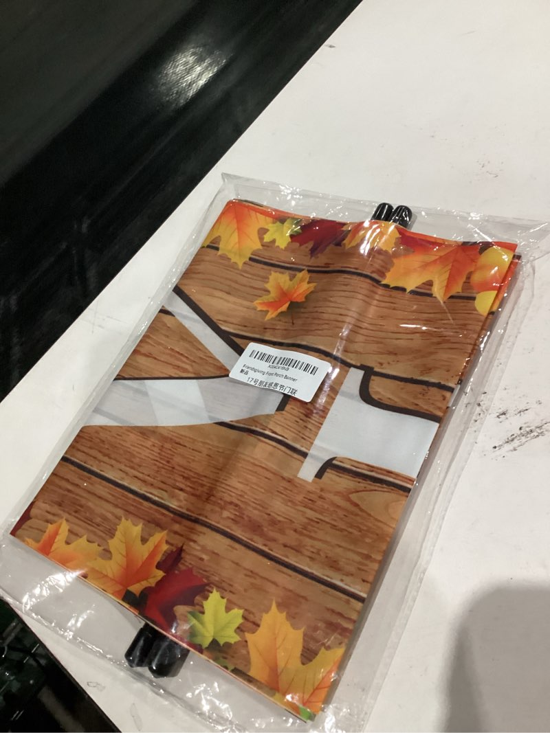 Condition photo showing New/Like New for Friendsgiving Party Decorations Porch Sign Banner for Front Door Thanksgiving Hanging Door Banner Happy Friendsgiving Banner Fall Decorations for Home Decor