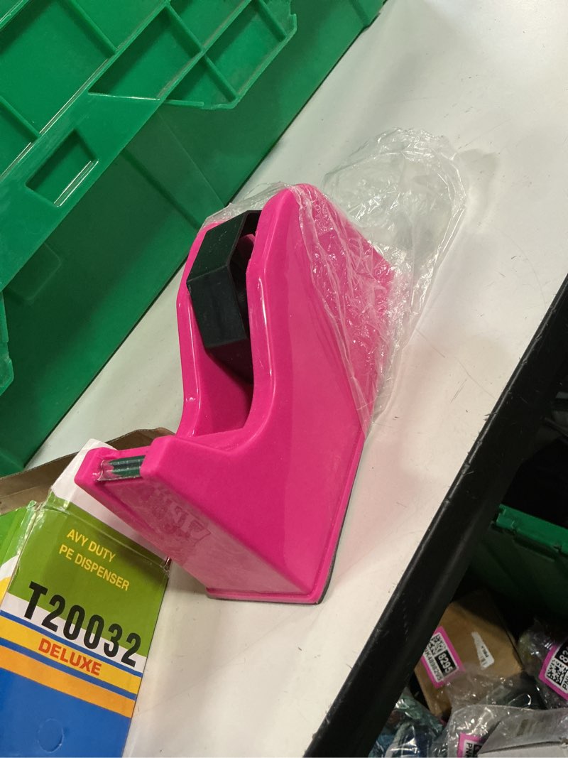 Condition photo showing Good Condition for tape dispenser, heat press tape dispenser, 6.3 x 2.5 x 3.4 inch, holder fits 1" and 3" core, (pink)