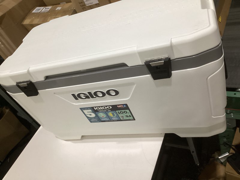 Condition photo showing Good Condition for (similar to stock photos)igloo 100 qt latitude marine ultra white cooler