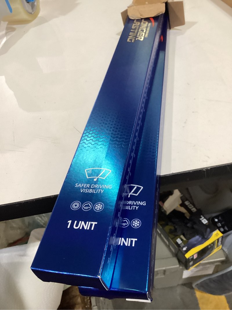 Condition photo showing New/Like New for quiet front windshield wiper blades 26 inch and 24 inch set of 2, oem quality all-season windshield wipers,u&j-hook for my car/automotive replacement, easy to install oem replacement parts front(26" and 24")
