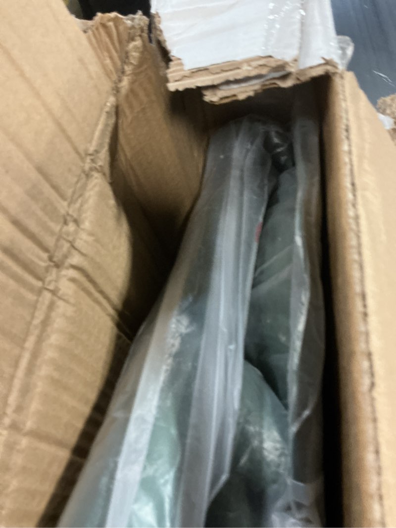 Condition photo showing As Is for Alpine Corporation 31" Tall Outdoor Antique Flower Birdbath with Bird Decoration Yard Statue, Durable Polypropylene Construction for Patio, Deck, or Yard, Green