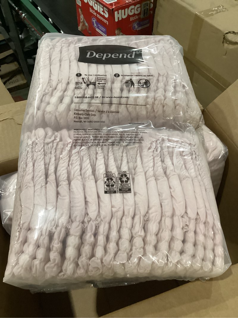 Condition photo showing New/Like New for Depend Fresh Protection Adult Incontinence & Postpartum Underwear for Women - Maximum Absorbency - XL - Blush - 68ct