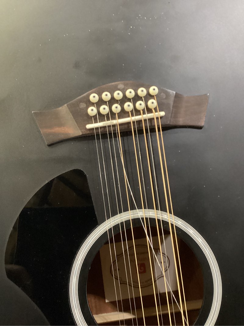 Condition photo showing As Is for Vangoa 12 String Guitar Acoustic Electric, Upgraded Guitar 12 Strings Bundle for Beginner Intermedia
