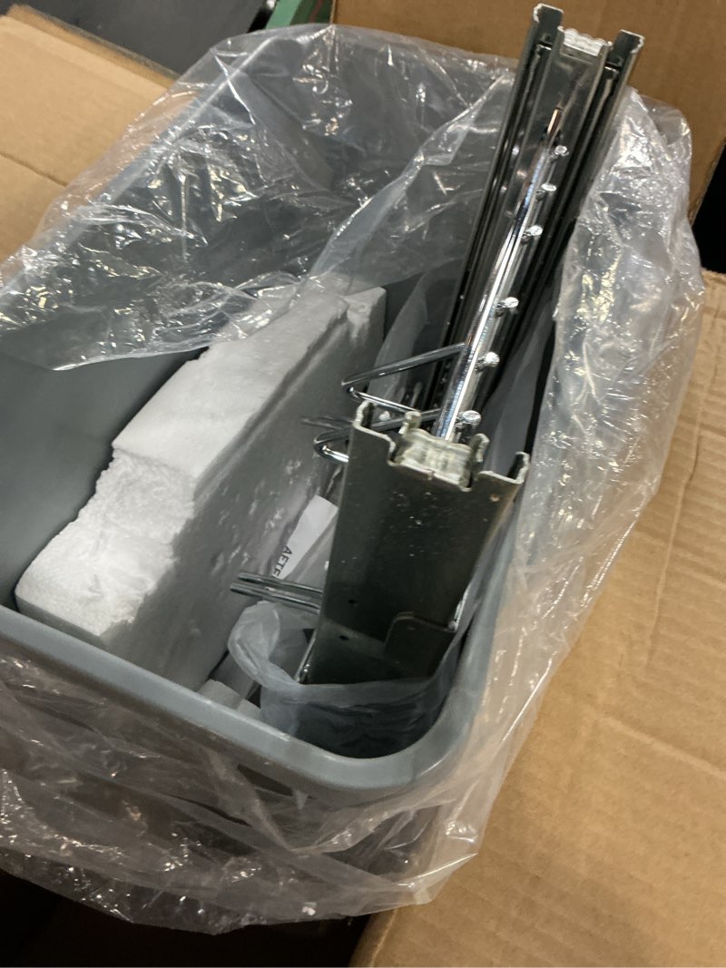 Condition photo showing Good Condition for Single Pullout Trash Can for Under Kitchen Cabinets Include Single 35QT Trash Bin Doesn't Include Door Fittings, Bottom-Mount Recycling Bin Single 35 QT Bottom Mount