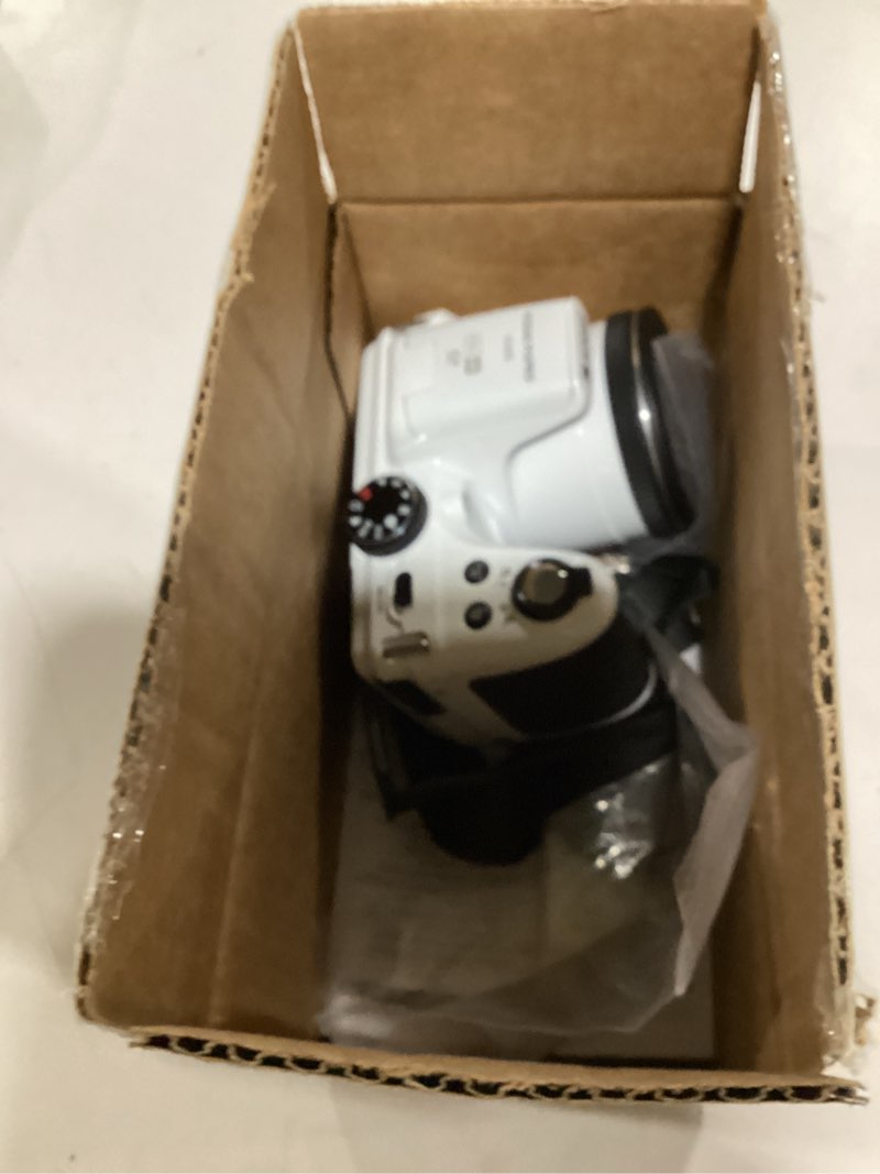 Condition photo showing As Is for kodak pixpro az405-wh 20mp digital camera 40x optical zoom 24mm wide angle lens optical image stabilization 1080p full hd video 3" lcd vlogging camera (white), full frame