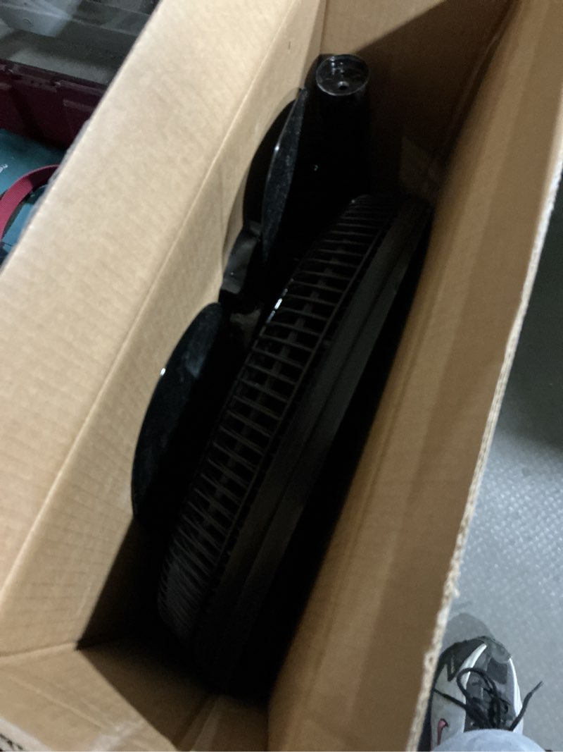Condition photo showing Good Condition for black+decker 16 inches stand fan with pedestal base, height adjustable pedestal fan with remote and touch control panel, free standing fan with 90-degree oscillating and 3-speed settings, black