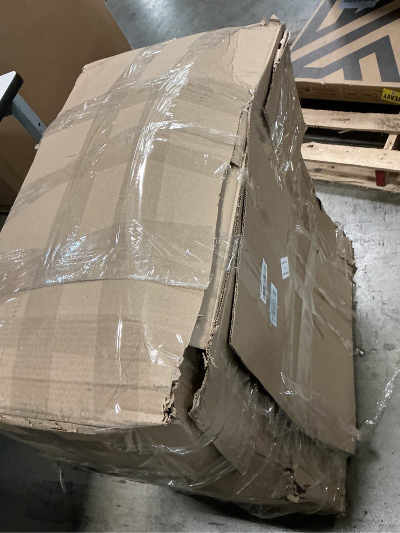 Condition photo showing As Is for Folding Sofa Bed with Pillow, Memory Foam Fold Out Chair Bed, Convertible Sleeper Chair with Washable Cover, Futon Floor Couch for Living Room/Dorm/Guest Use/Home Office/Apartment, Navy Blue