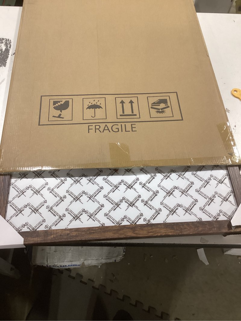 Condition photo showing Good Condition for BESCRCL 19.25x26.75 Picture Frame Brown, Poster Frames Wall Hanging, Display Pictures 19.25 x 26.75 without Mat, 1 Pack Brown 19.25x26.75
