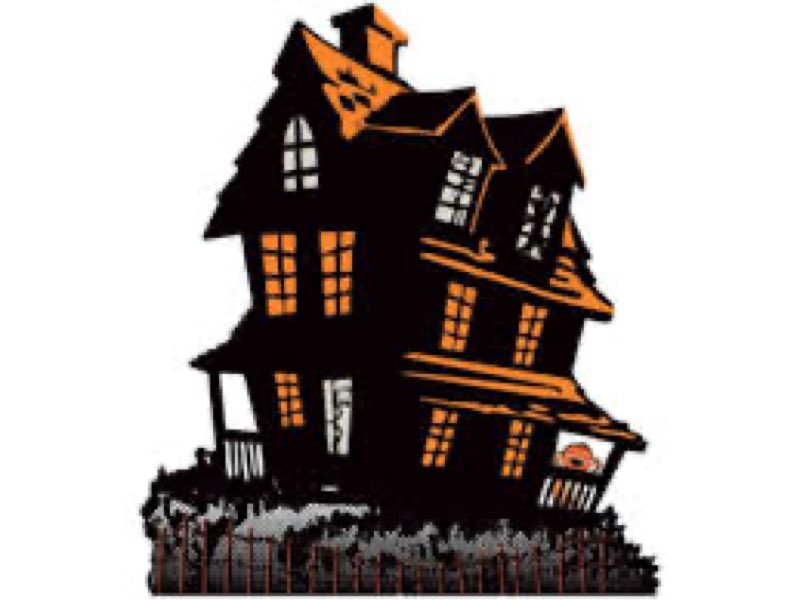 AmazingSpark 4.2 Feet Halloween Party Decoration Vintage Haunted House Cardboard Cutout Stand Up Lar