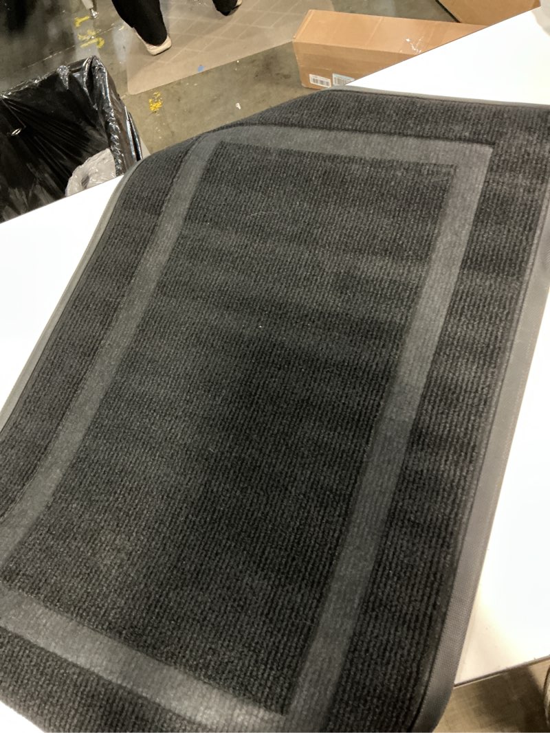 Condition photo showing Good Condition for amazon basics banded bathroom bath rug mat, midnight black, 36 inches l x 24 inches w