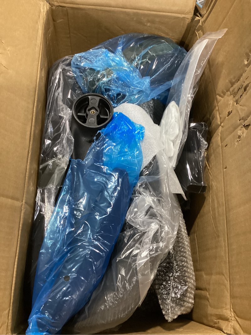 Condition photo showing Good Condition for Ergonomic Office Chair, Mesh Desk Chair with Headrest, Lumbar Support, Thick Seat Cushion, Flip-up Arms, High Back Computer Task Chairs for Home Office (English, Black/Silver) Black/Silver English