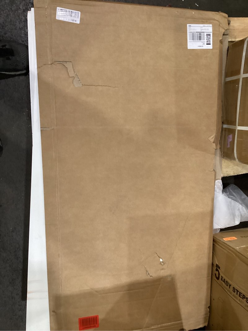 Condition photo showing As Is for Smooth White Drop Ceiling Tile 2ft x 4ft, Ceiling Panel 24 x 48in – Waterproof, Washable and Fire-Rated - to Prevent Breakage-Cover 80 Sq. Ft-Package of 10 Tiles White 2x4