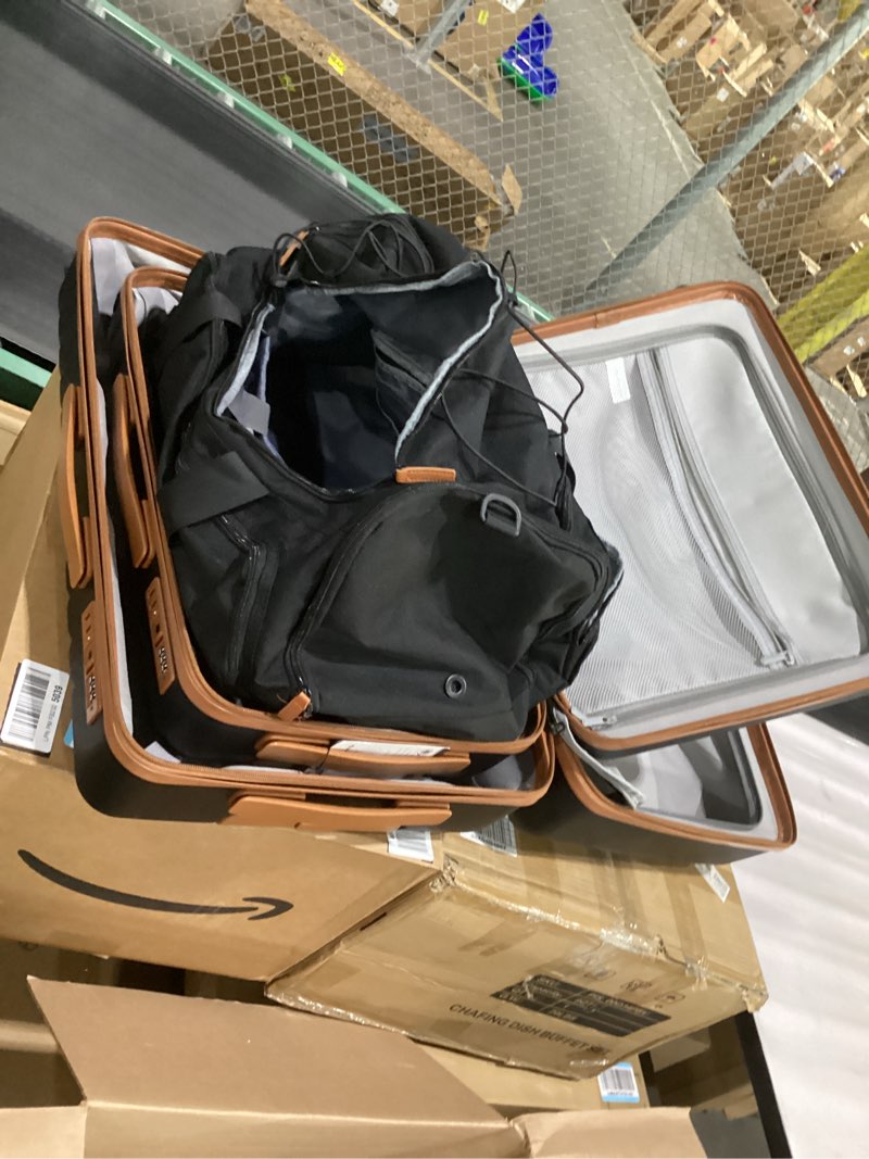 Condition photo showing As Is for UKEIN Luggage Sets 5 Piece, Carry On Luggage 20In With Spinner Wheels, Hardside Suitcase Set with TSA Lock,Durable Large Suitcase With Travel Backpack for Men-20/24/28i TOILETRIES BAG MISSING
